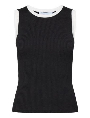 Msmalene Knit Top Tops Knitwear Jumpers Black Minus