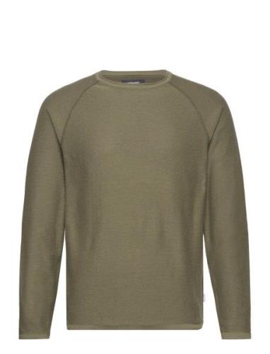 Jwhunion Knit Crew Neck Tops Knitwear Round Necks Khaki Green Jack & J...