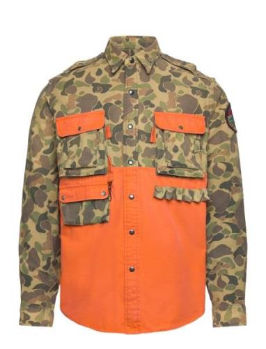 Classic Fit Camo Utility Shirt Tops Overshirts Khaki Green Polo Ralph ...