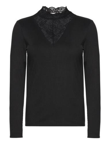 Fqelduna-Blouse Tops Blouses Long-sleeved Black FREE/QUENT