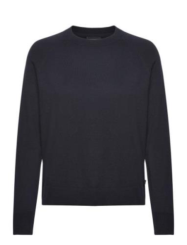 Freya Cotton/Cashmere Sweater Tops Knitwear Jumpers Navy Lexington Clo...