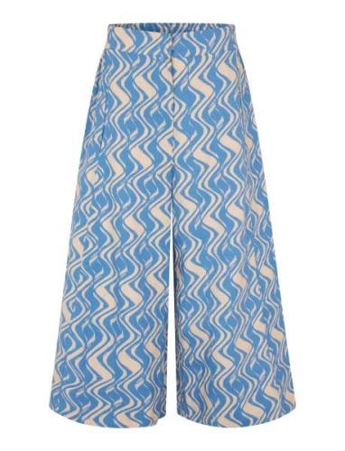 Maportia Bottoms Trousers Wide Leg Blue Masai