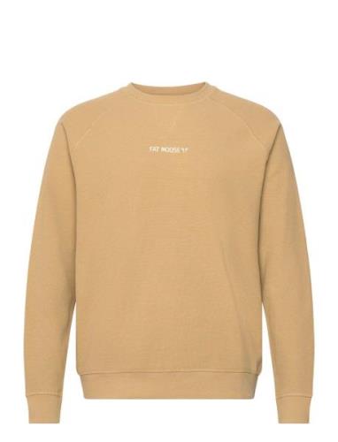 Christopher Crew Neck Tops Sweat-shirts & Hoodies Sweat-shirts Beige F...