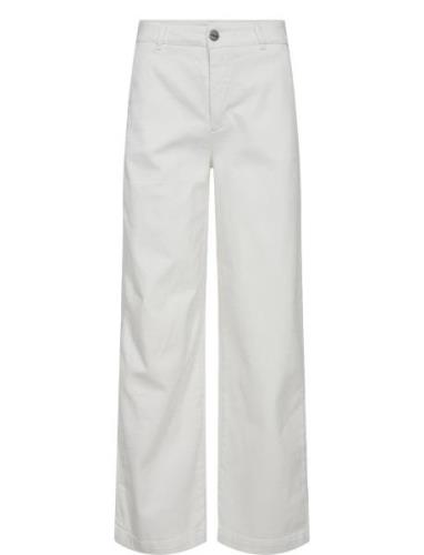 Nuamber Pants - Cloud Dancer Bottoms Trousers Wide Leg White Nümph