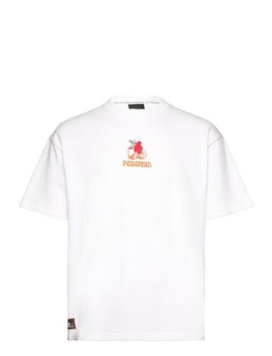 Lemon Kreme Over D T Shirt Tops T-shirts Short-sleeved White Percival