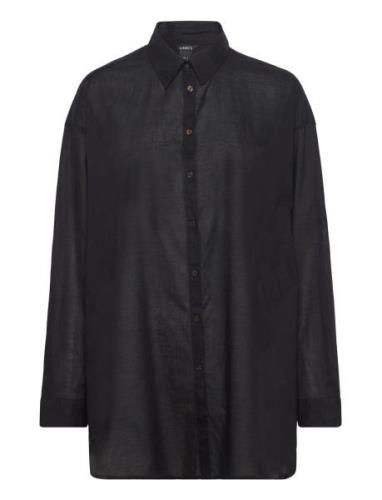 Shirt Elly Tops Shirts Long-sleeved Black Lindex