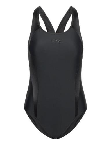 Sannois Racer Back Swimsuit Badedrakt Badetøy Black FILA