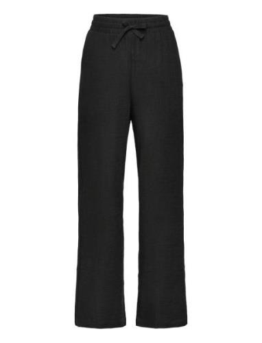 Grallan Linen Pants Bottoms Trousers Black Grunt