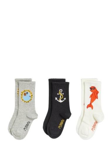 Dolphin 3-Pack Socks Sokker Strømper Multi/patterned Mini Rodini