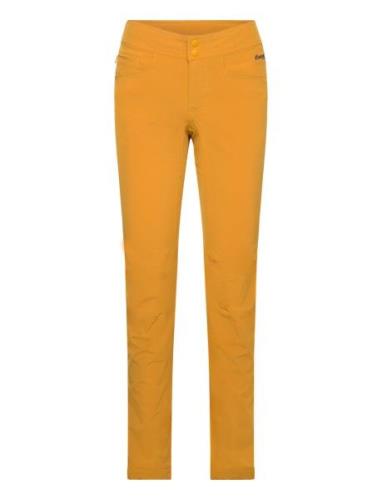 Cecilie Flex Pnt Goldenyellow Mel Xs Sport Sport Pants Gold Bergans