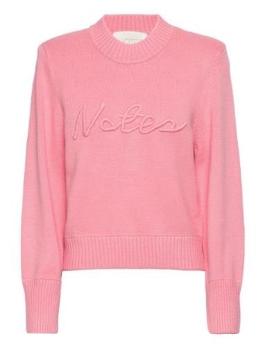 Hero Sweater Tops Knitwear Jumpers Pink Notes Du Nord