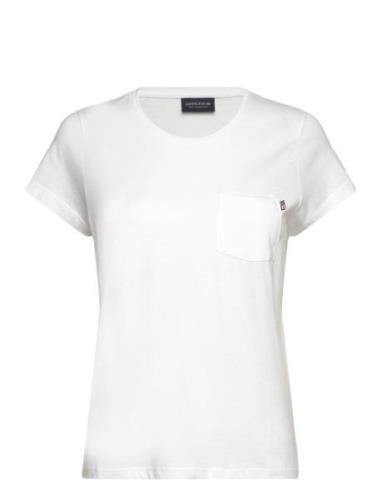 Ashley Jersey Tee Tops T-shirts & Tops Short-sleeved White Lexington C...