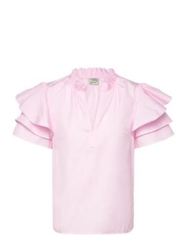 Madina Tops Blouses Short-sleeved Pink Baum Und Pferdgarten