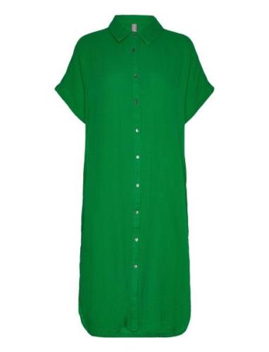 Cuelina Kaftan Dress Knelang Kjole Green Culture