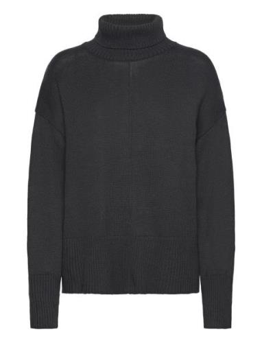 Lr-Elaine Tops Knitwear Turtleneck Black Levete Room