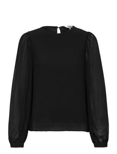 Objmila L/S Top Noos Tops Blouses Long-sleeved Black Object