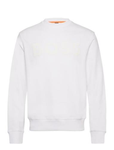 Webasiccrew Tops Sweat-shirts & Hoodies Sweat-shirts White BOSS