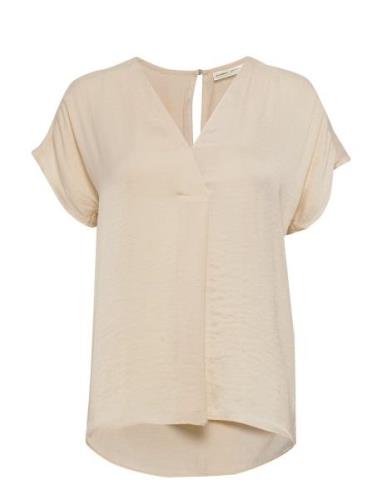 Rindaiw Top Tops Blouses Short-sleeved Cream InWear