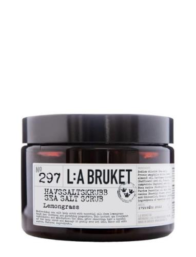 297 Sea Salt Scrub Lemongrass Bodyscrub Kroppspleie Kroppspeeling Nude...