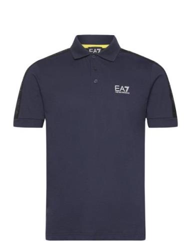 Polo Tops Polos Short-sleeved Navy EA7