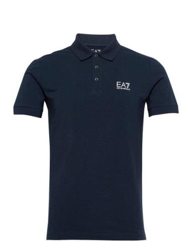 Polo Tops Polos Short-sleeved Blue EA7