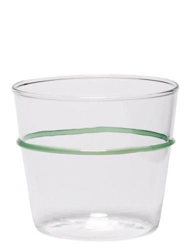 Orbit Drikkeglas Home Tableware Glass Drinking Glass Green Hübsch