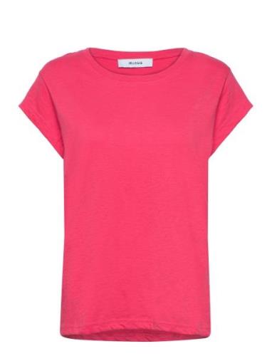 Leti Tee Tops T-shirts & Tops Short-sleeved Pink Minus