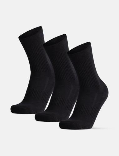 Tennis Performance Crew Socks 3 Pack Sport Socks Regular Socks Black D...