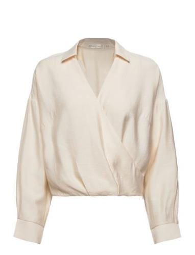 Sharlaiw Blouse Tops Blouses Long-sleeved Cream InWear