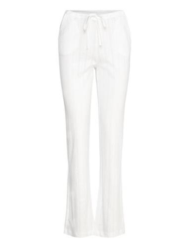 Sophie Trouser Pyjamasbukser Pysjbukser White Once Untold