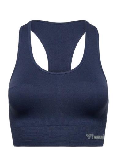 Hmltif Seamless Sports Top Sport Bras & Tops Sports Bras - All Blue Hu...