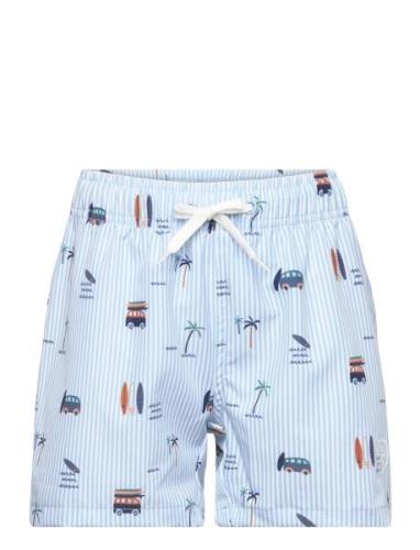 Swim Shorts, Aop Badeshorts Blue Color Kids