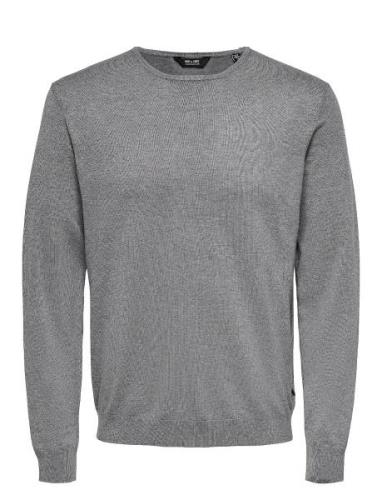 Onswyler Life Reg 14 Ls Crew Knit Noos Tops Knitwear Round Necks Grey ...