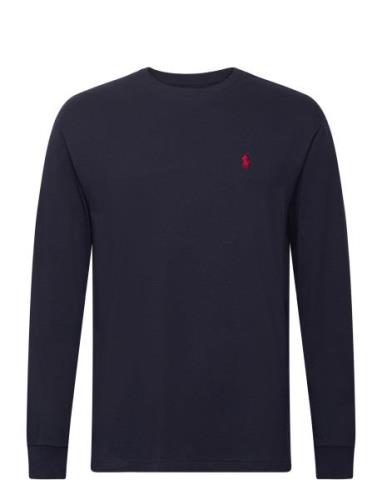 Classic Fit Jersey Long-Sleeve T-Shirt Tops T-shirts Long-sleeved Navy...