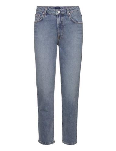 Straight Cropped Jeans Bottoms Jeans Straight-regular Blue GANT