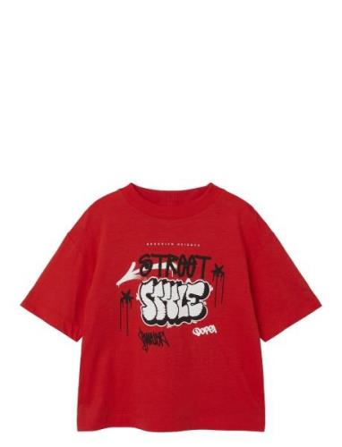 Nmmjopo Rlx Ss Top Tops T-shirts Short-sleeved Red Name It