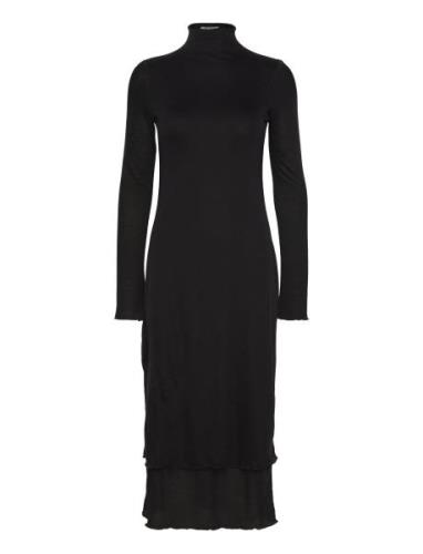 Layered Frill Dress Maxikjole Festkjole Black Filippa K