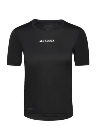 W Mt Tee Sport T-shirts & Tops Short-sleeved Black Adidas Terrex