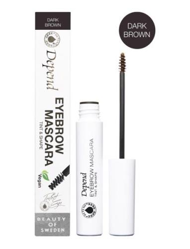 Eyebrow Mascara Tint & Shape Dark Brown Øyebrynsgel Sminke Nude Depend...