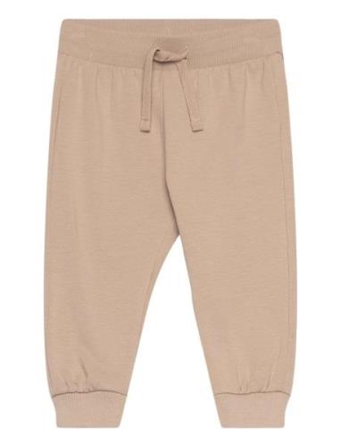 Trousers Jogging Basic Bottoms Sweatpants Beige Lindex