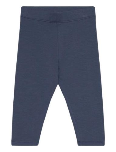 Leggings Brushed Inside Basic Bottoms Leggings Navy Lindex