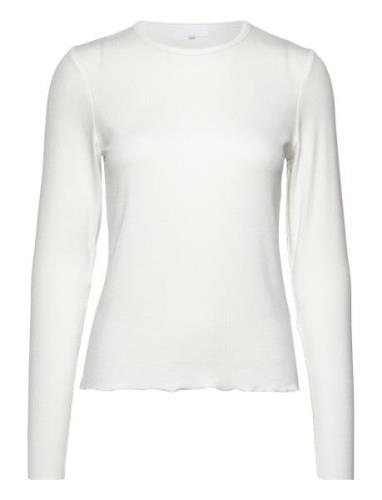 Lr-Ika Tops T-shirts & Tops Long-sleeved White Levete Room