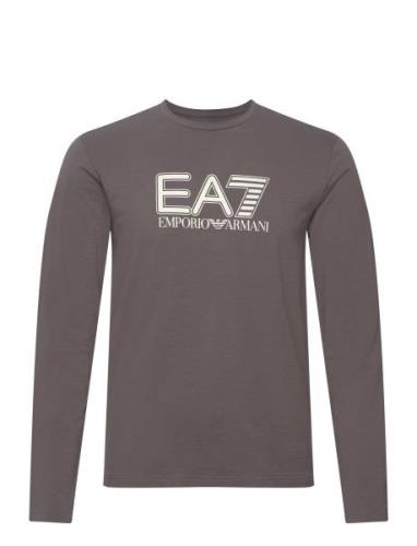 T-Shirt Tops T-shirts Long-sleeved Grey EA7