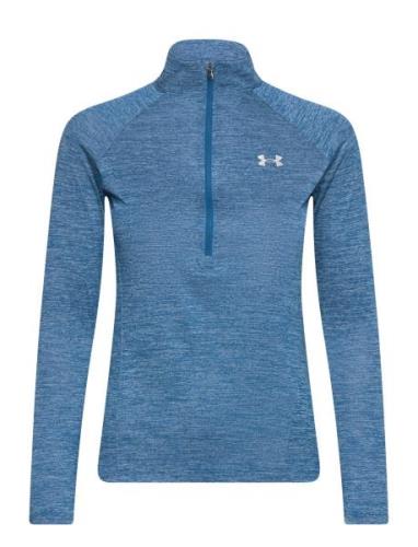 Tech 1/2 Zip - Twist Sport T-shirts & Tops Long-sleeved Blue Under Arm...