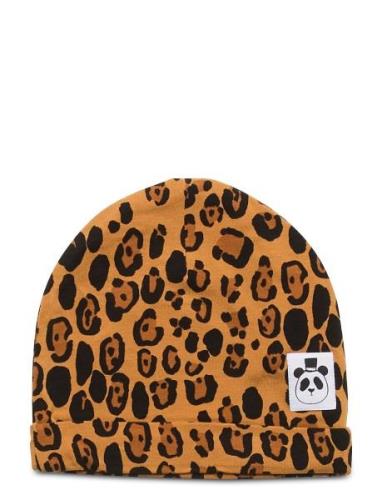 Basic Leopard Beanie Accessories Headwear Hats Beanie Beige Mini Rodin...