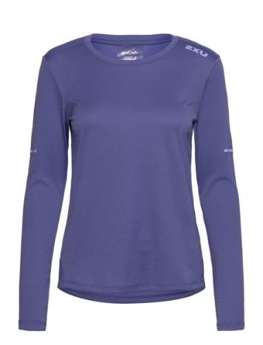 Aero Long Sleeve Sport T-shirts & Tops Long-sleeved Purple 2XU