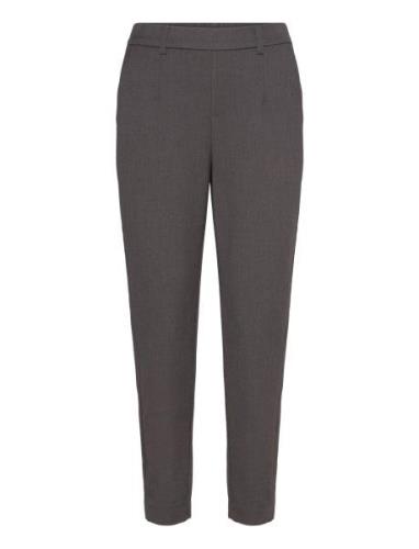 Objlisa Slim Pant Noos Bottoms Trousers Slim Fit Trousers Grey Object