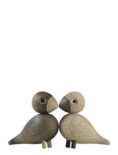 Turtelduer 1 Par Home Decoration Decorative Accessories-details Wooden...