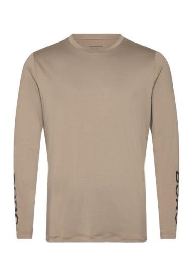 Borg Long Sleeve T-Shirt Sport T-shirts Long-sleeved Brown Björn Borg