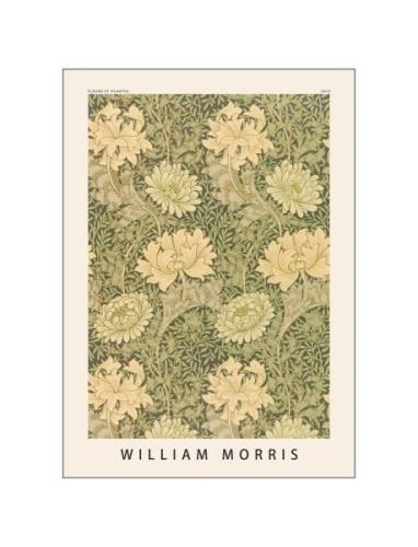 William-Morris-Green-Flowers Home Decoration Posters & Frames Posters ...